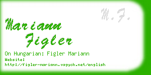 mariann figler business card